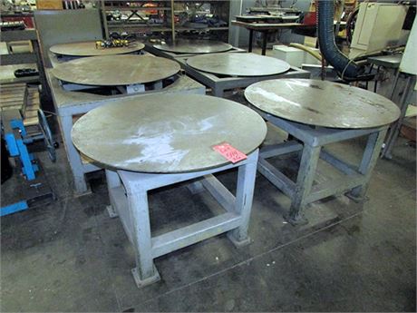 (6) 40" 2-Ton Capacity Steel Turntables