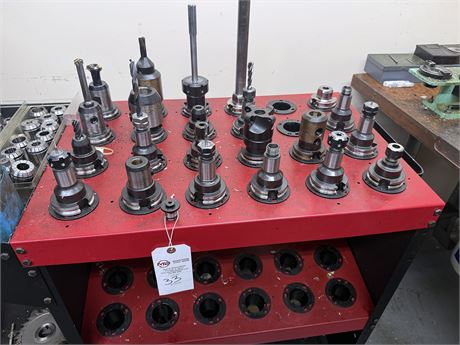 TOOL HOLDER CART WITH 22 TOOL HOLDERS
