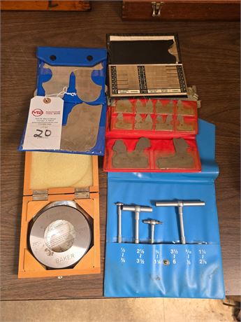 Lot of Assorted Gauges with Roughness Standard