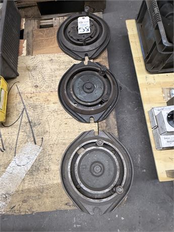 Lot of (3) Vise Plates