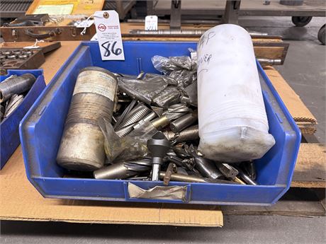 Lot of Assorted End Mills & Drill Bits
