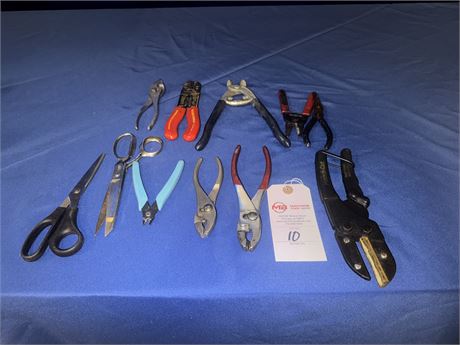 Lot of Assorted Pliers and Cutters