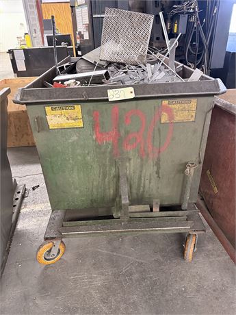 JESCO 1 CYD. 2000 Lb. Capacity  Rolling Dump Hopper