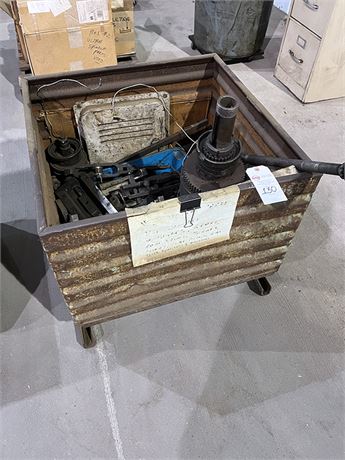 Metal Box of Brown & Sharpe Parts