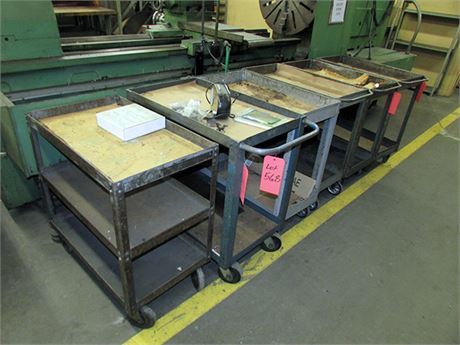 (6) Steel Shop Carts