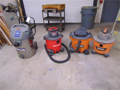 Shop Vac, Craftsman, Rigid Shop Vacuums