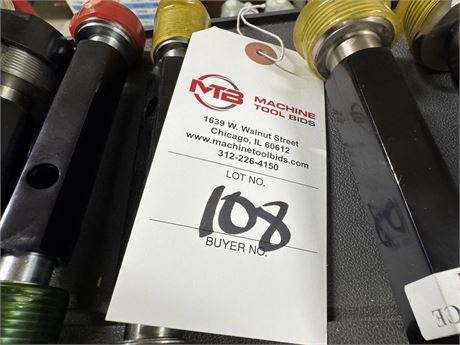 Assort. of thread plug gages, and drill bits.