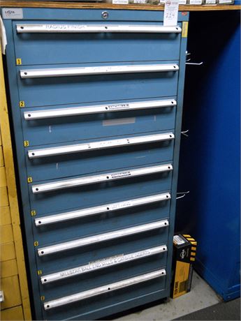 9 Drawer Lista Roller Bearing Storage Cabinet