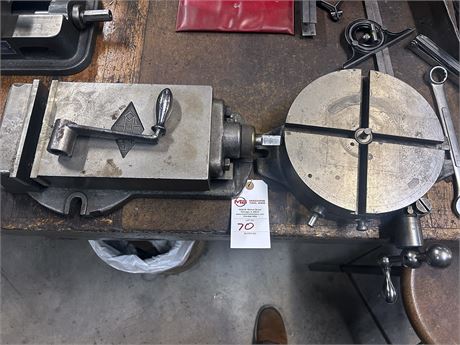 Hylo-Speed Model 24N1 Machine Vise & 12" Diamter Rotary Table