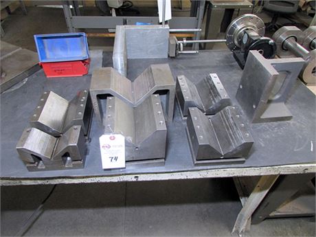 Assorted V-Blocks with Angle Plate