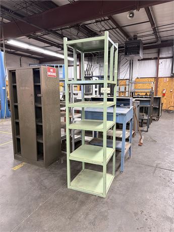 (1) Lot of Assorted Various Size Racks & Benches