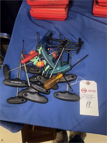 Lot of Assorted T-Handle Wrenches