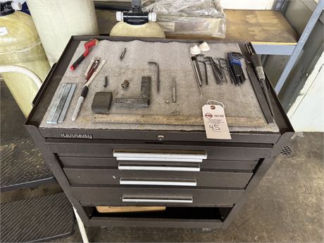 Kennedy Tool Box w/ Misc Contents