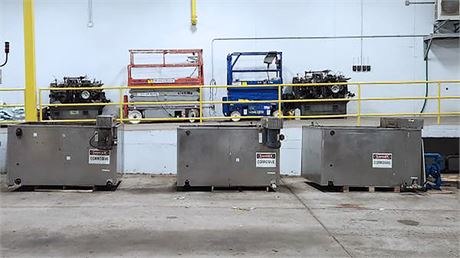 3 530 Gallon Stainless Heated Tanks with Agitators CCR‑3‑D‑530 (2001)