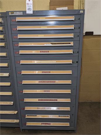 Stanley Vidmar 13-Drawer Heavy Duty Storage Cabinet