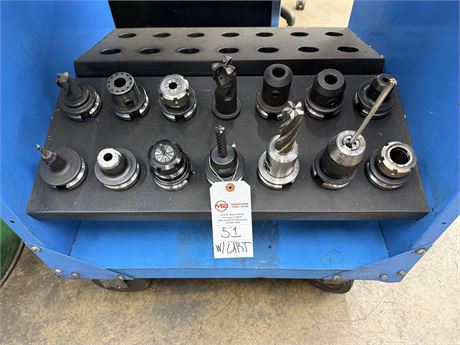 14 Cat 40 Tools W/ Cart