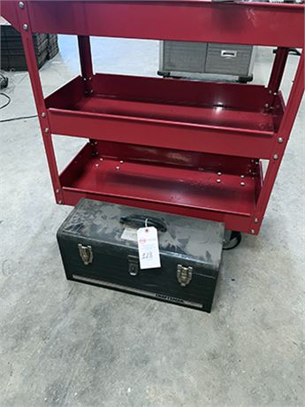 Rolling Shop Cart & Craftsman Tool Box
