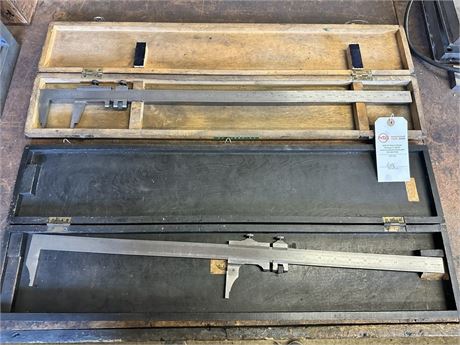 Lot of (2) 24" Length Calipers
