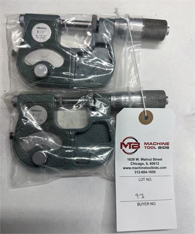 Mitutoyo Indicating Micrometer  0-1" No. 510-105