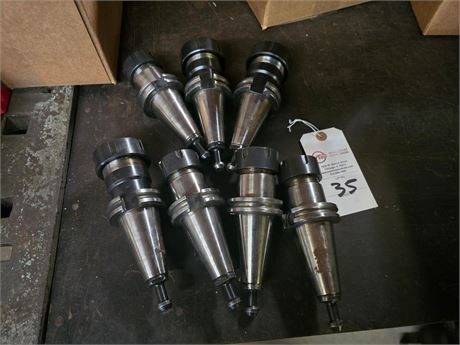 Lot of (7) Cat 40 Tool Holders