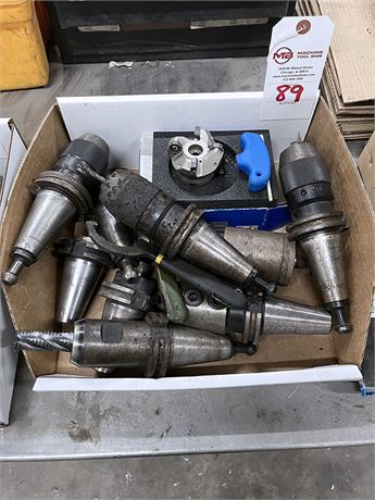Misc. CAT 40 Taper Toolholders w/ Iscar Shell Mill