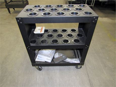 Tool Holder Cart Can Hold Up To 52 Tool Holders