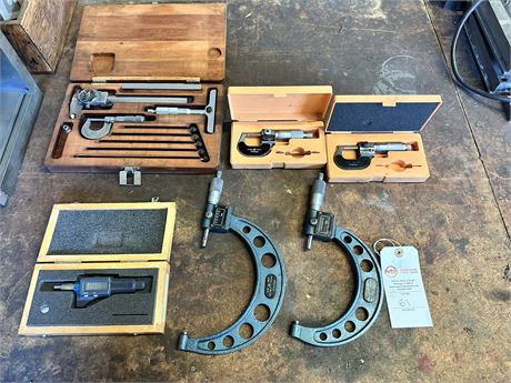 Assorted Lot of (6) Precison Calipers