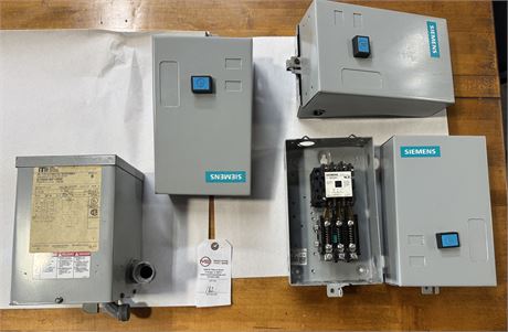 Siemens  3 Phase Motor Starter & Transformer