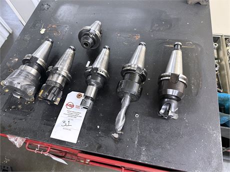 LOT OF MISC CAT 40 TOOLING