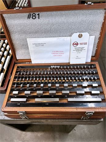 Mitutoyo Grade 2 Steel  Block  Set