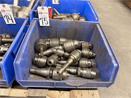 Various Ball Bearing Chucks with Assorted Drill Inserts