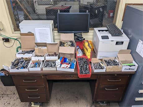 Assorted Tooling, Drills, Mills, Cutters, Taps, etc.