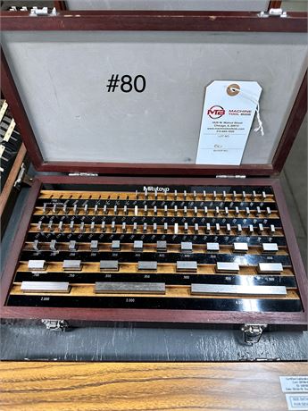 Mitutoyo Grade O Steel Gage Block Inspection Set