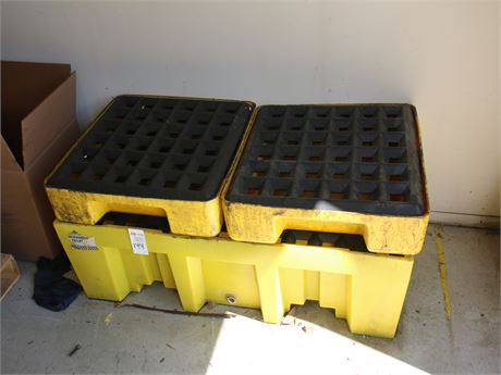 Lot of (3) Fluid Containment Platforms