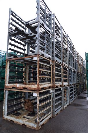 Lot of (80) Shipping Racks 69" x 48" x 50" Tall