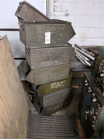 Stackable Metal Tote Bin Boxes