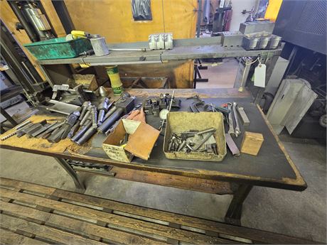 60" x 30" Work Bench with Contents