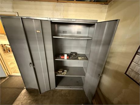 Cabinet w/ misc measurment contents