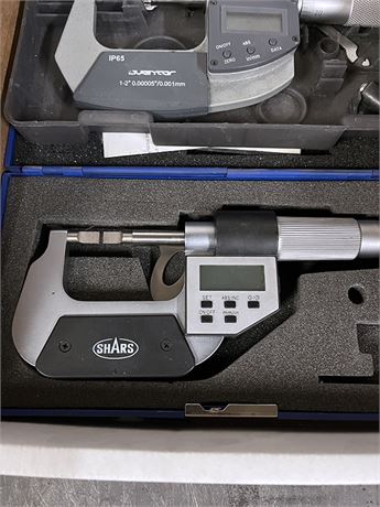 (2) Shars & Oventar Digital Micrometers