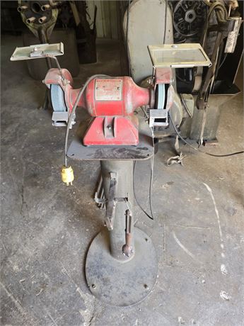Baldor 5" Double End Bench Grinder on Stand