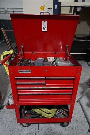 US General 5 Drawer Rolling Tool Box