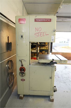 Quality Machinery 20'' Powermatic Vertical Band Saw, Model 87