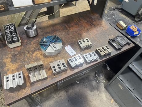 Work Table of Assorted Jaws and Pie Jaws