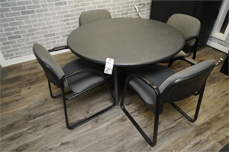 1 Circle Round Table With (4) Chairs