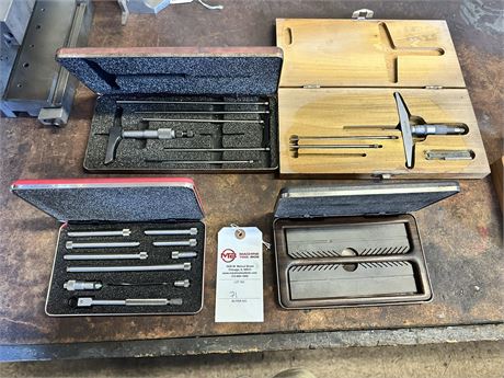 Lot of (4) Precison Depth Gages