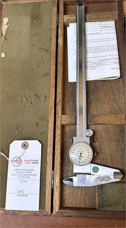 Mitutoyo 12" Caliper with Wood Case