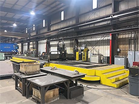 Komatsu Twister TFPV 10' x 58' Bevel Head Plasma Table (2008)