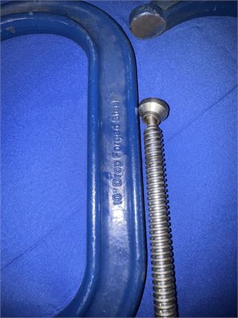 Lot of (3) Assorted Large C-Clamps