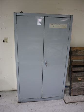 2-Door Cabinet with Contents