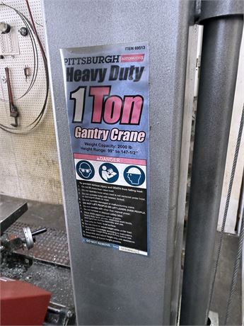 PITTSBURGH 1 TON GANTRY CRANE